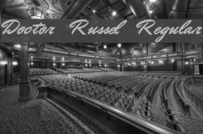 Doctor Russel Regular フォント examples