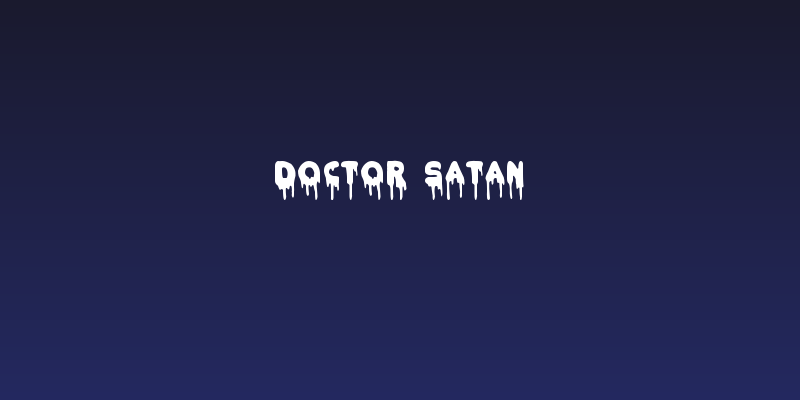 Doctor Satan Social Header