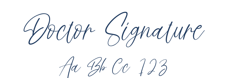 Doctor Signature Font Preview