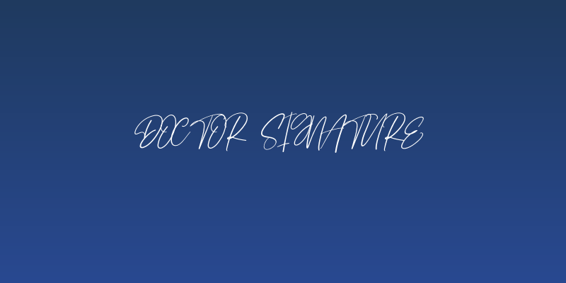 Doctor Signature Social Header