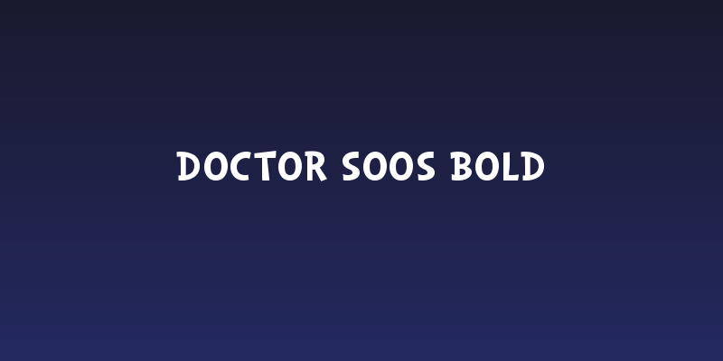 Doctor Soos Bold Social Header