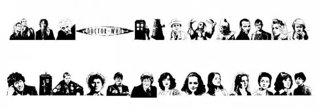 Doctor Who 2006 Schriftart Groß