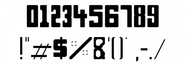 Doctor Who Regular Font OTHER CHARS