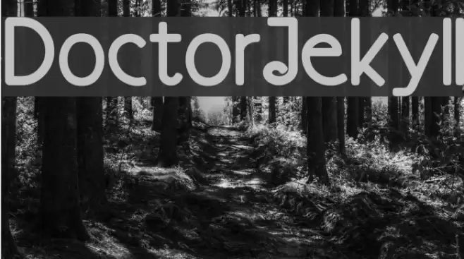 DoctorJekyll Schriftart examples