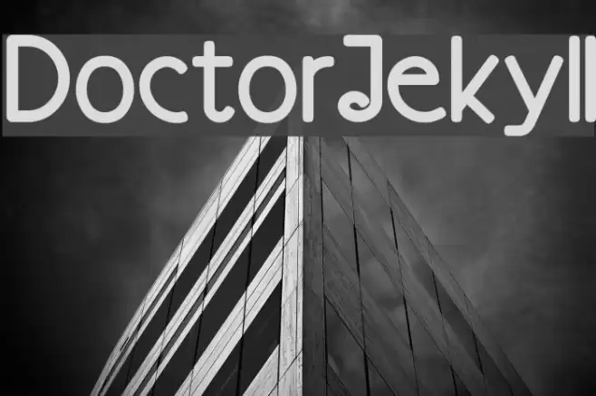 DoctorJekyll Schriftart examples