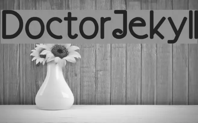 DoctorJekyll Schriftart examples