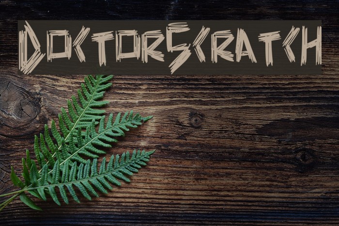 DoctorScratch Font examples