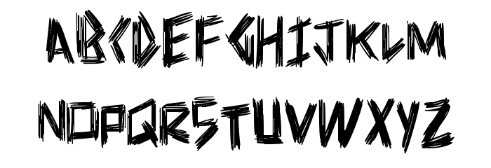 DoctorScratch Font LOWERCASE