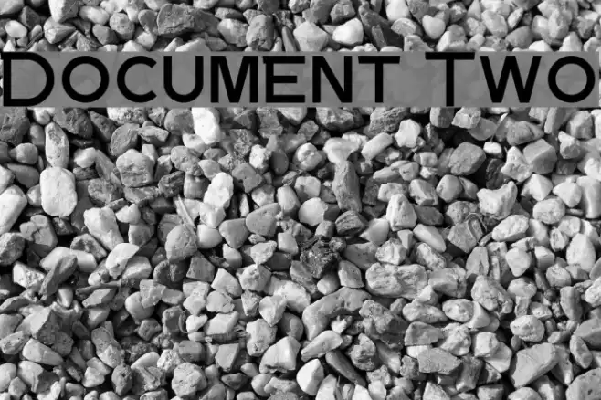 Document Two Fonte examples