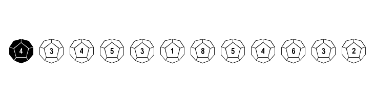 Dodecahedron  Frei Schriftart Herunterladen