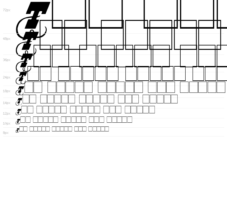 Dodge City Initials Waterfall