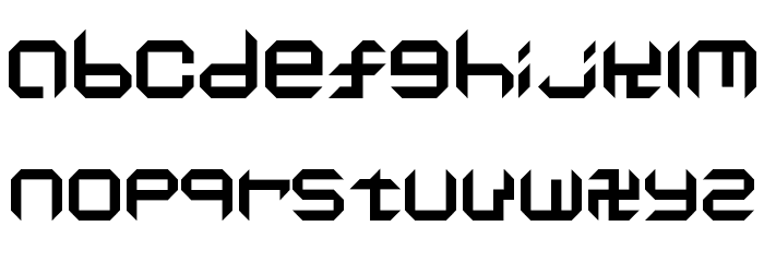 Dodgem Font LOWERCASE