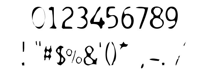 DodgenburnA Font OTHER CHARS