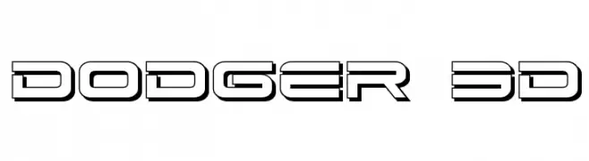 Dodger 3D  Frei Schriftart Herunterladen