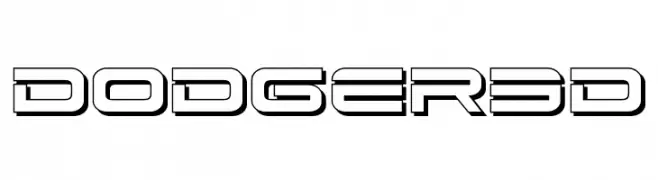 Dodger 3D  Frei Schriftart Herunterladen
