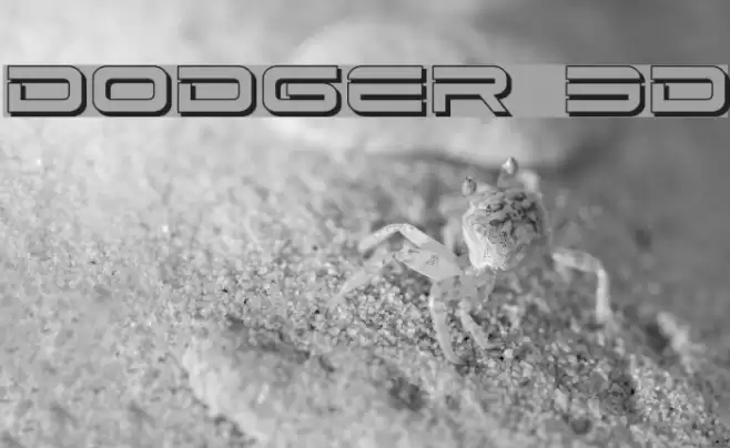 Dodger 3D Font examples