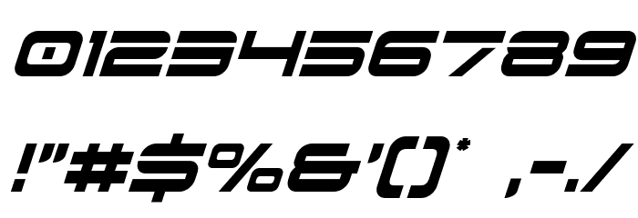 Dodger Condensed Italic Font OTHER CHARS