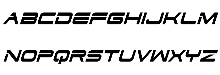 Dodger Condensed Italic Font LOWERCASE