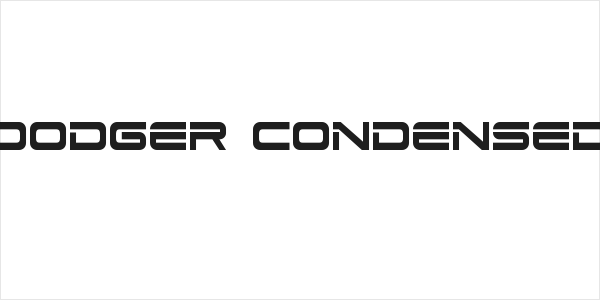 Dodger Condensed Logo