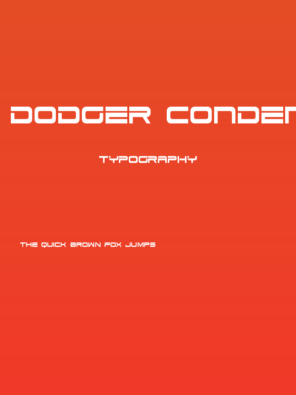 Dodger Condensed Poster