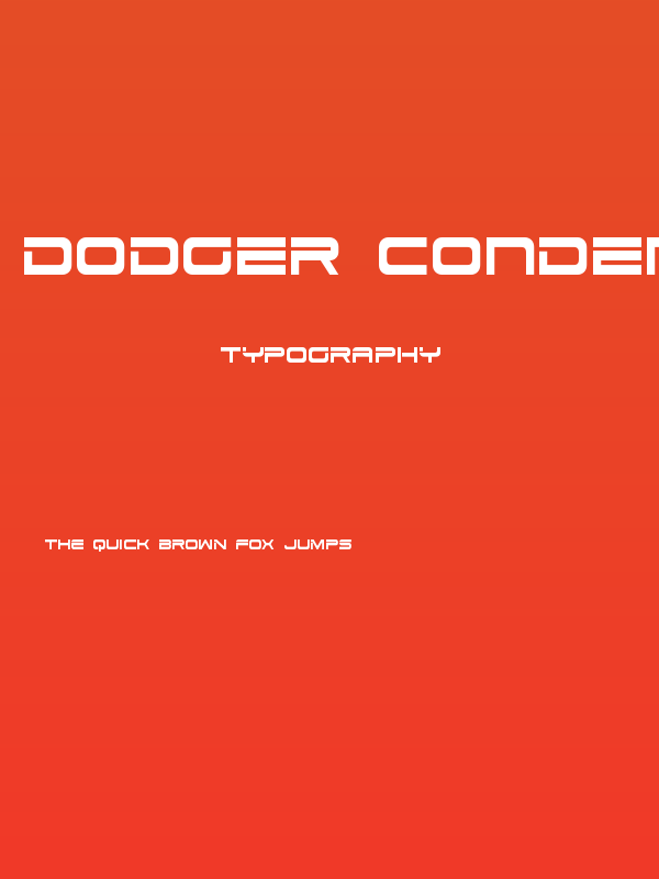 Dodger Condensed Poster