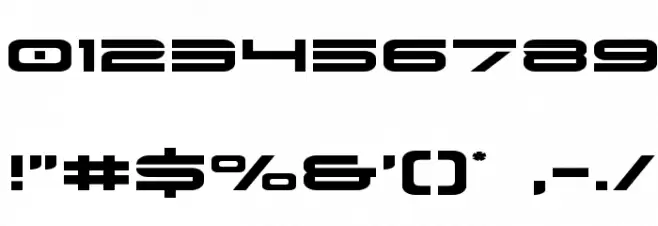 Dodger Expanded Font OTHER CHARS