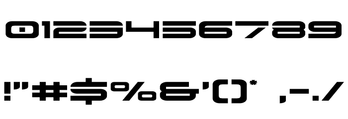 Dodger Expanded Font OTHER CHARS