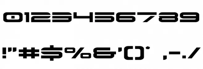 Dodger Expanded Font OTHER CHARS