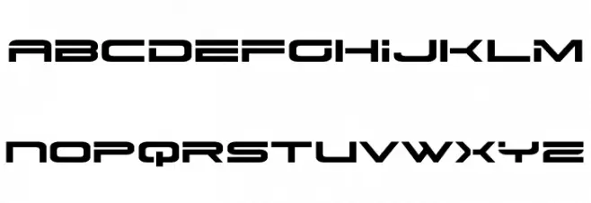 Dodger Expanded Schriftart Groß