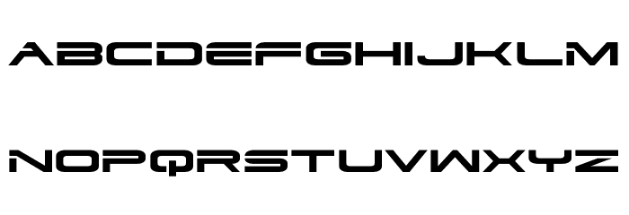 Dodger Expanded Font LOWERCASE