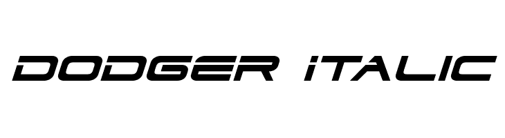 Dodger Italic Font