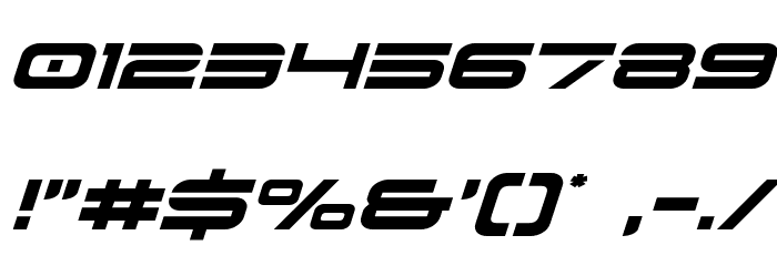 Dodger Italic Font OTHER CHARS