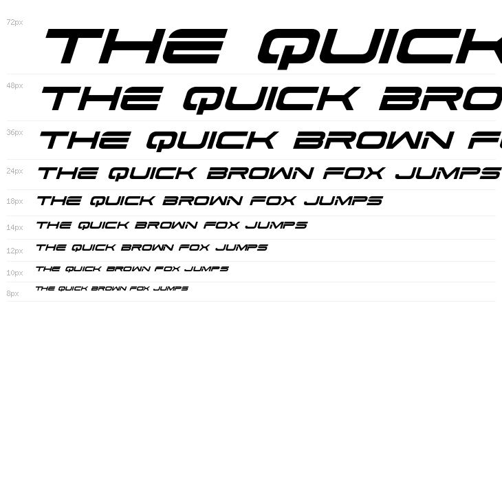 Dodger Italic Waterfall