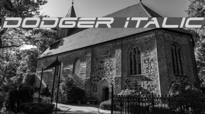 Dodger Italic 字体 examples