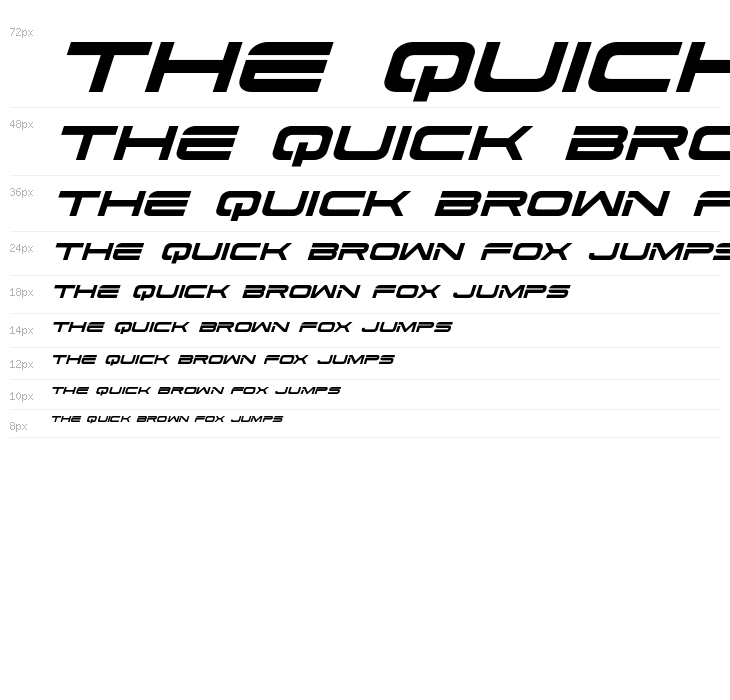 Dodger Italic Waterfall