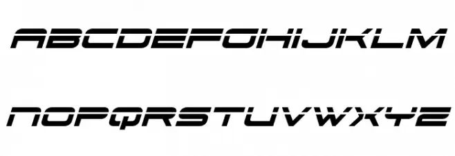 Dodger Laser Italic Polices MAJUSCULES