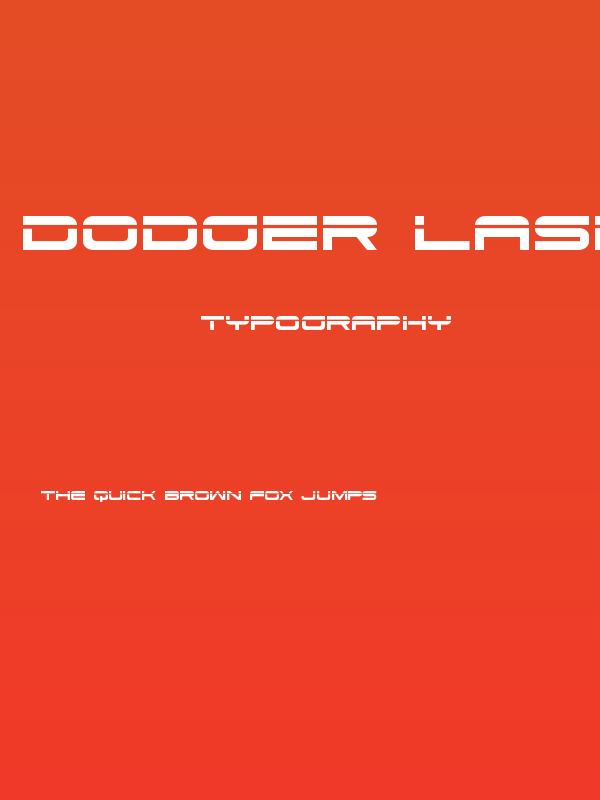 Dodger Laser Poster