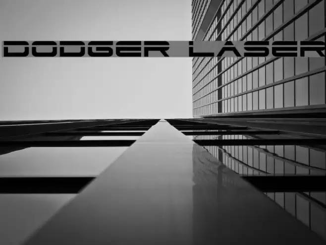 Dodger Laser Font examples