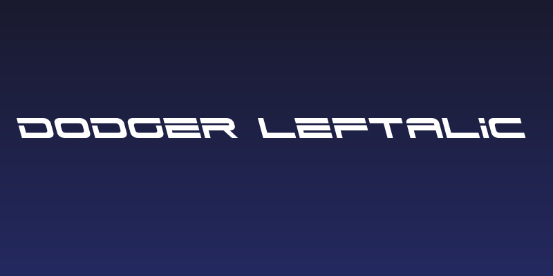 Dodger Leftalic Social Header
