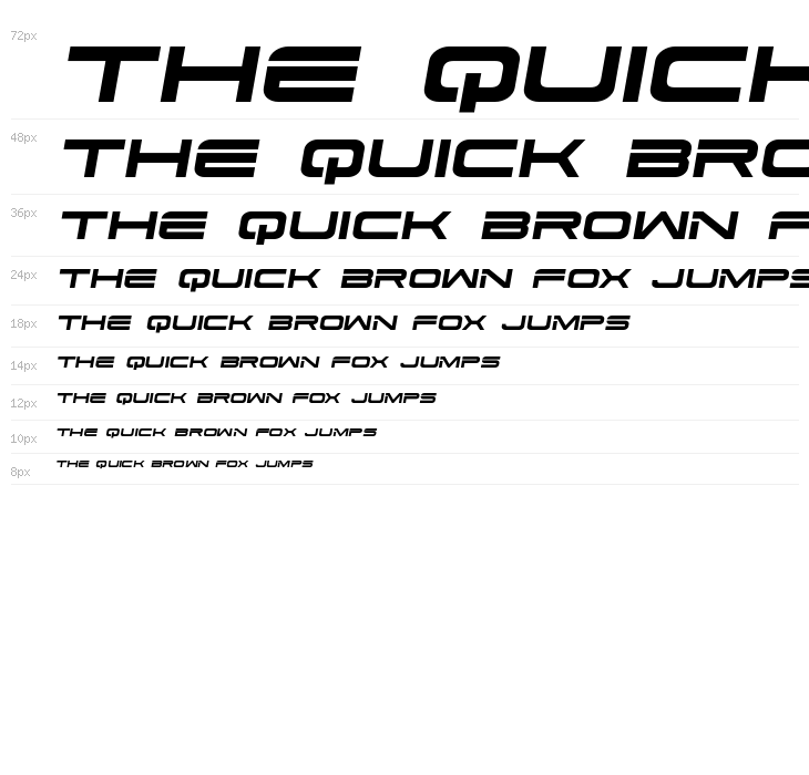 Dodger Semi-Italic Waterfall