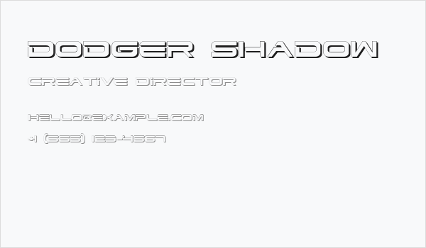 Dodger Shadow Business Card