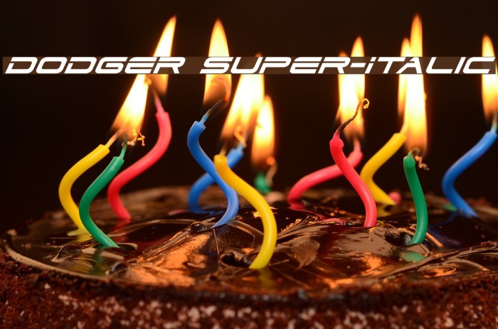 Dodger Super-Italic Example 3