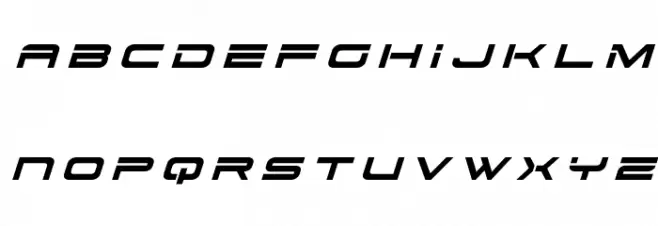 Dodger Title Italic フォント 大文字