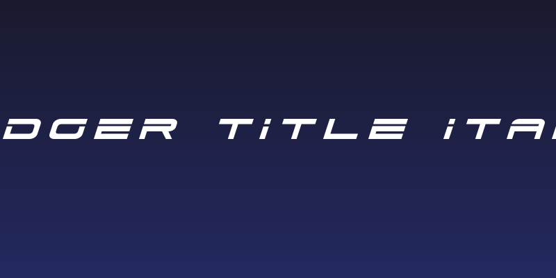 Dodger Title Italic Social Header