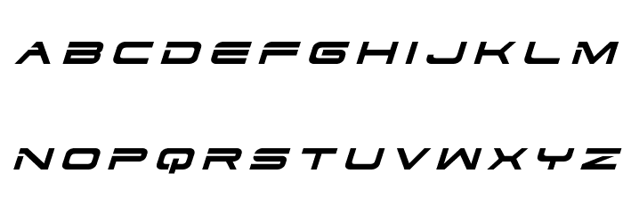 Dodger Title Italic Font LOWERCASE
