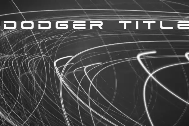 Dodger Title Font examples