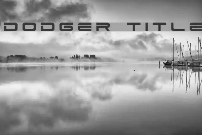 Dodger Title Font examples