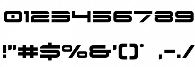 Dodger Font OTHER CHARS