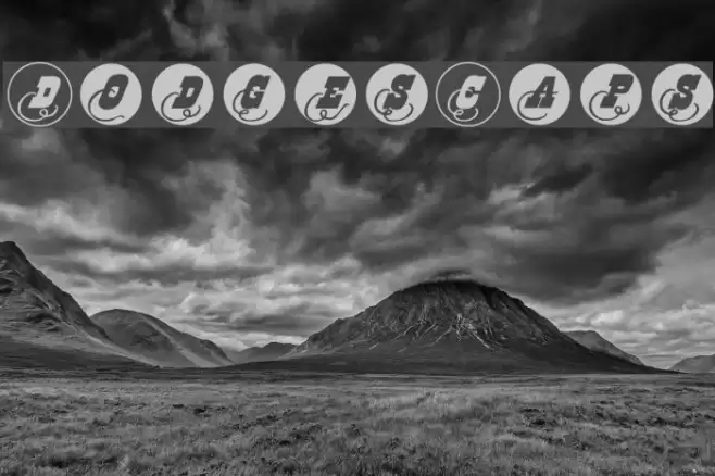 DodgesCaps Font examples