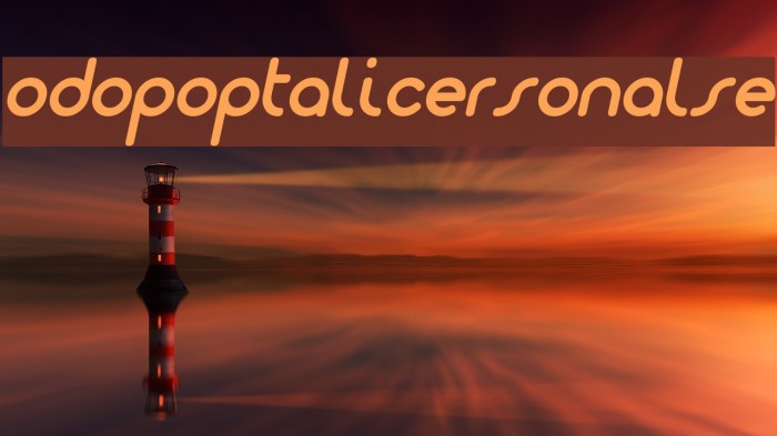 Dodopop-ItalicPersonalUse Font examples